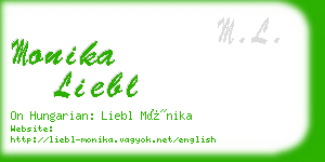 monika liebl business card